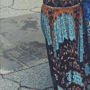 Free people maxi boho skirt